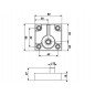PMO Picior 206,16mm,gri aluminiu